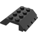 LEGO Zwart Helling 4 x 4 (45°) Dubbele met Scharnier (4857)