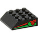 LEGO Noir Pente 4 x 4 (45°) avec Octan logo (30182)