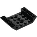 LEGO Black Slope 4 x 6 (45°) Double Inverted with Open Center with 3 Holes (60219)