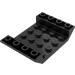 LEGO Black Slope 4 x 6 (45°) Double Inverted with Open Center without Holes (30283 / 60219)