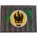 LEGO Zwart Helling 6 x 8 (10°) met Agents Dr. Inferno logo Sticker (4515)