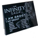LEGO Black Slope 6 x 8 (10°) with THE INFINITY SAGA I AM GROOT Sticker (3292)