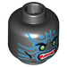LEGO Black Stone Army Minifigure Head (Safety Stud) (11829 / 13399)