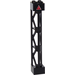 LEGO Black Support 2 x 2 x 10 Girder Triangular Vertical with Red Warning Triangle with &#039;!&#039; Sticker (Type 4 - 3 Posts, 3 Sections) (95347)