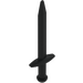 LEGO Black Sword with Pointed Tip with Thick Crossguard (18031)