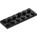 LEGO Black Technic Plate 2 x 6 with Holes (32001)