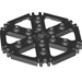 LEGO Noir Technic assiette 6 x 6 Hexagonal avec Six Spokes et Clips avec des tenons pleins (69984)