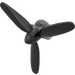 LEGO Black Three Blade Propellor with 24 Tooth Gear