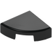LEGO Black Tile 1 x 1 Quarter Circle (25269)