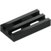 LEGO Black Tile 1 x 2 Grille (with Bottom Groove) (2412 / 30244)