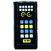 LEGO Black Tile 1 x 2 with Batcomputer Control Console Yellow, Blue and White Square Buttons Sticker with Groove (3069)