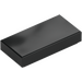 LEGO Black Tile 1 x 2 with Groove (3069)