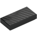 LEGO Black Tile 1 x 2 with Silver Diagonal Lines with Groove (3069 / 68207)