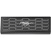 LEGO Black Tile 1 x 3 Inverted with Hole with Silver Grille and Running Horse Sticker (35459)