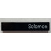 LEGO Black Tile 1 x 6 with &quot;Solomon&quot; (6636 / 87672)