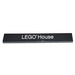 LEGO Black Tile 1 x 8 with &#039;LEGO House&#039; with &quot;G&quot; Serif (4162 / 18794)
