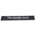 LEGO Black Tile 1 x 8 with The Wooden Duck (4162 / 69228)