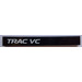 LEGO Black Tile 1 x 8 with &#039;TRAC VC&#039; on the left side Sticker (4162)