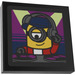 LEGO Black Tile 2 x 2 Inverted with Minion Mel DJ-ing Sticker