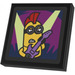 LEGO Black Tile 2 x 2 Inverted with Minion Playing Guitar Sticker