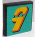 LEGO Zwart Tegel 2 x 2 met &quot;9&quot; Sticker met groef (3068)