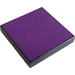 LEGO Black Tile 2 x 2 with Purple with Groove (3068)