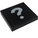 LEGO Black Tile 2 x 2 with Question Mark with Groove (3068 / 87540)