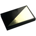 LEGO Black Tile 2 x 3 with Gold Triangle Sticker (26603)