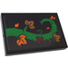 LEGO Black Tile 2 x 3 with Leaves on Creeper (Left Side) Sticker (26603)
