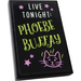 LEGO Black Tile 2 x 3 with &#039;LIVE TONIGHT: PHOEBE BUFFAY&#039; Sticker (26603)