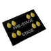 LEGO Black Tile 2 x 3 with &#039;PRE-STAGE&#039;, &#039;STAGE&#039; and Yellow Lights Sticker (26603)