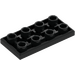 LEGO Black Tile 2 x 4 Inverted (3395)