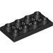 LEGO Zwart Tegel 2 x 4 Omgekeerd (3395)