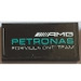 LEGO Black Tile 2 x 4 with &#039;AMG PETRONAS FORMULA ONE TEAM&#039; Sticker (87079)