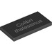 LEGO Black Tile 2 x 4 with &quot;Colibri thalassinus&quot; (21249 / 87079)