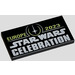 레고 검은색 타일 2 x 4 ~와 함께 &quot;Europe 2023 Star Wars Celebration&quot; (87079)