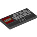 LEGO Black Tile 2 x 4 with &#039;LEGO&#039; and &#039;STAR WARS&#039; Logos and &#039;2021&#039; (77267 / 87079)