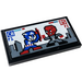 LEGO Black Tile 2 x 4 with Red Skull, Captain America Sticker (87079)