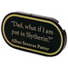 LEGO Black Tile 2 x 4 with Rounded Ends with &quot;Dad, what if I am put in Slytherin?&quot; Albus Severus Potter Sticker (66857)