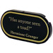 LEGO Black Tile 2 x 4 with Rounded Ends with &quot;Has anyone seen a toad?&quot; Hermione Granger Sticker (66857)