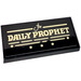LEGO Black Tile 2 x 4 with The DAILY PROPHET Sticker (87079)