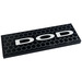 LEGO Black Tile 2 x 6 with Hexagons, &#039;DOD&#039; Sticker (69729)