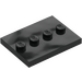 LEGO Black Tile 3 x 4 with Four Studs (17836 / 88646)