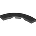 LEGO Black Tile 4 x 4 Curved Corner with Cutouts (3477 / 27507)