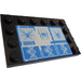 LEGO Noir Tuile 4 x 6 avec Goujons sur 3 Edges avec 3 Spiders et DNA Autocollant (6180)
