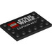 LEGO Black Tile 4 x 6 with Studs on 3 Edges with &#039;Captain Rex&#039; and Star Wars Logo (6180 / 102786)