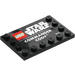 LEGO Black Tile 4 x 6 with Studs on 3 Edges with &#039;Commander Cody&#039; and Star Wars Logo (6180 / 102789)