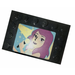 LEGO Black Tile 4 x 6 with Studs on 3 Edges with Friends Female Singer Sticker (6180)