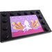 LEGO Black Tile 4 x 6 with Studs on 3 Edges with Singer and Stars Sticker (6180)