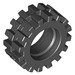 LEGO Black Tire Ø15 X 6mm with Offset Tread (without Band Around Center of Tread) (3641)